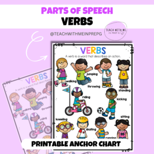 Verbs Anchor Chart